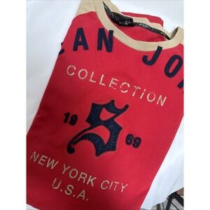 Sean John T-Shirt Mens 3XL Red Logo Short Sleeve Graphic Tee XL Vintage Y2K